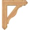 Ekena Millwork Funston Arts and Crafts Smooth Bracket w/ Offset Brace, Western Red Cedar, 7 1/2"W x 28"D x 32"H BKT0806X28X32FST03SWR - alternate 4